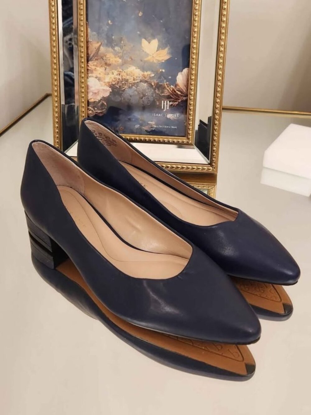 Brand New- Preston and York Flats in Navy Blue-Size 6.5